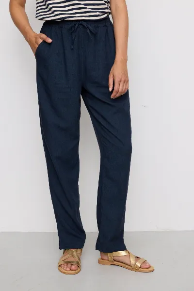 recolution Recolution Damen vegan Hose Moonflower Navy