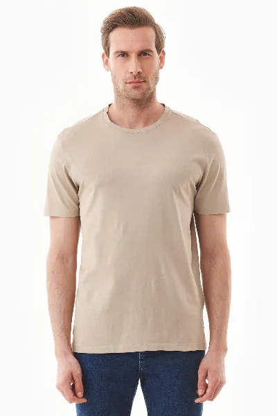 ORGANICATION ORGANICATION Herren vegan T-Shirt Walnussschalen Braun