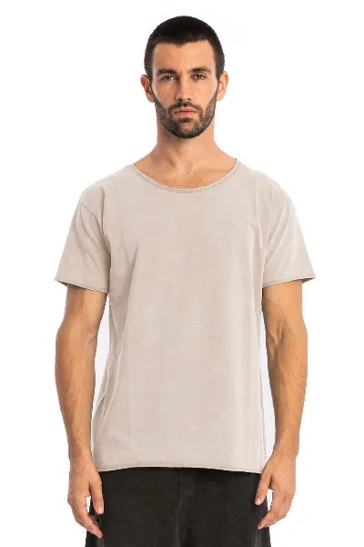 RAVENS VIEW IBIZA RAVENS VIEW IBIZA Herren vegan T-Shirt Cut Ash Stone