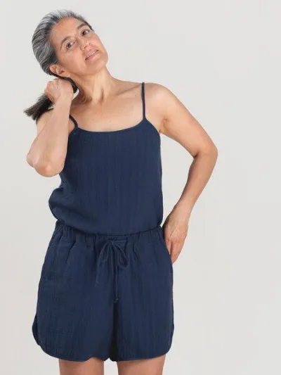 erlich textil erlich textil Fiona lange Mousseline Hose aus Bio-Baumwolle, made in Europe