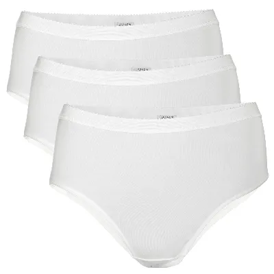Living Crafts LIVING CRAFTS - Damen Slip, 3er-Pack - Weiß