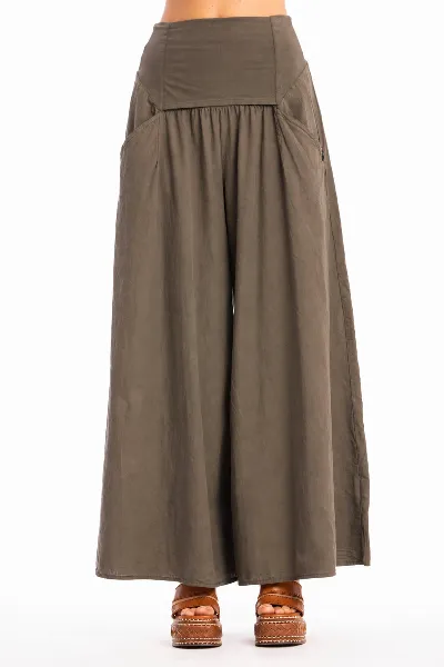 RAVENS VIEW IBIZA RAVENS VIEW IBIZA Damen vegan Hose Easy Skirt In Bison