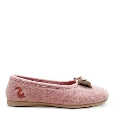 thies Veganer Hausschuh thies ® Eco Bow Ballerina aus recycelten PES, fair produziert