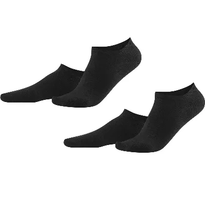 Living Crafts LIVING CRAFTS - Damen Sneaker-Socken, 2er-Pack - Schwarz