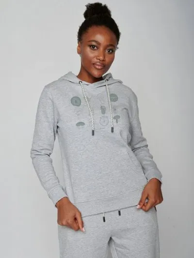 GreenBomb GREENBOMB Bike Mushrooms 2 Chipper - Gemütlicher Hoodie aus Bio-Baumwolle / hochwertiger Print / GOTS / Fair & Vegan