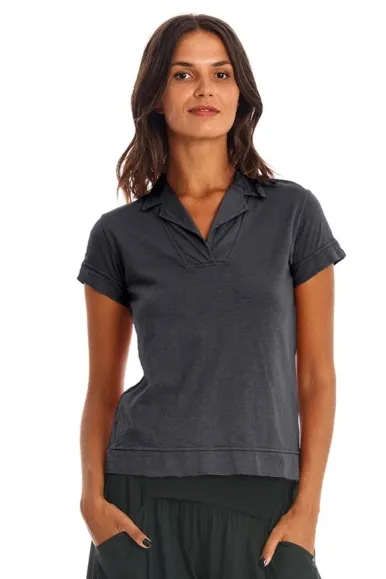 RAVENS VIEW IBIZA RAVENS VIEW IBIZA Damen vegan Polo T-Shirt Alexa Lava Blau