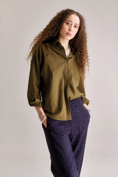 KOMODO KOMODO Damen vegan Hemd Hanako Grün