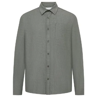 KnowledgeCotton Apparel KnowledgeCotton Apparel Langarmhemd Dune Regular Herringbone