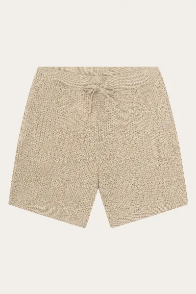 KnowledgeCotton Apparel KnowledgeCotton Apparel Damen vegan Knit Shorts Wide Light Feather Gray