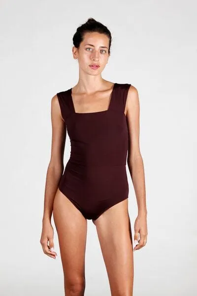 RENDL RENDL Swimsuit No.6 - minimalistischer Badeanzug mit breiten Trägern für alle Größen
