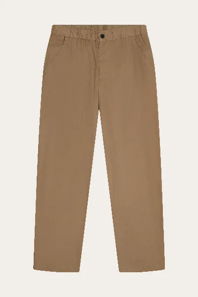 KnowledgeCotton Apparel KnowledgeCotton Apparel Herren vegan Hose Storm Relaxed Vent Ripstop 90 Tuffet Braun