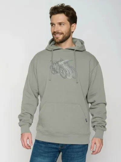 GreenBomb GREENBOMB Race Joy - Gemütlicher Hoodie aus Bio-Baumwolle / hochwertiger Print / GOTS / Fair & Vegan