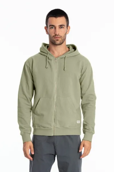 RAVENS VIEW IBIZA RAVENS VIEW IBIZA Herren vegan Hoodie Zip Ibiza Khaki