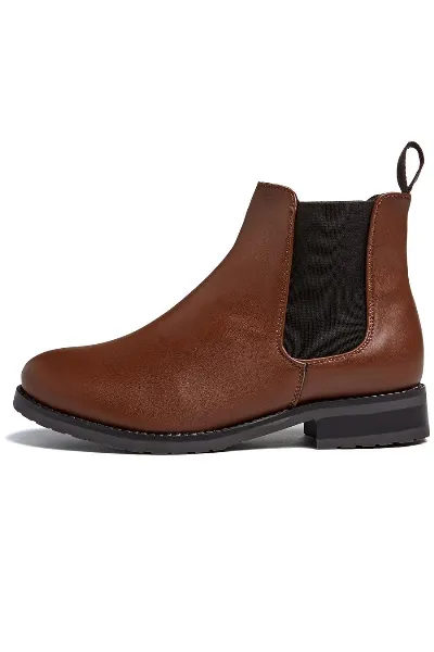 Will's Vegan Store Will's Vegan Store Damen vegan Luxe Smart Chelsea Boots Kastanie