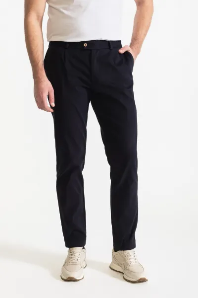 De IONESCU De IONESCU Herren vegan Hose Chesler Dunkelblau
