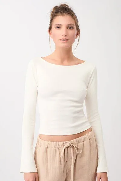 mandala Mandala Ribbed Boat Neckline