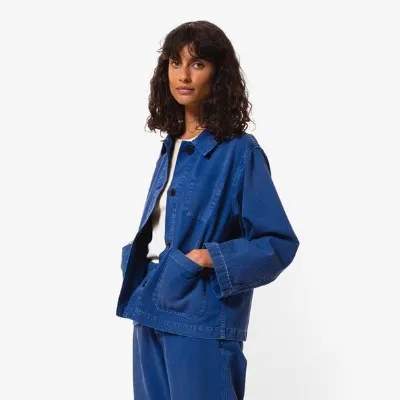 Nudie Jeans Nudie Jeans Jacke für Frauen - Lovis Herringbone Jacket - Blue