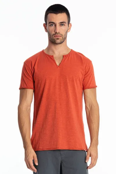 RAVENS VIEW IBIZA RAVENS VIEW IBIZA Herren vegan T-Shirt Eros Terracotta Orange