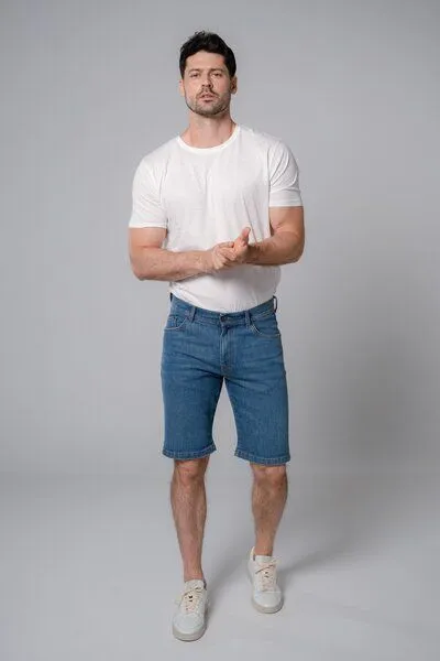 Feuervogl Feuervogl fv-Lin:us Denim Bermuda