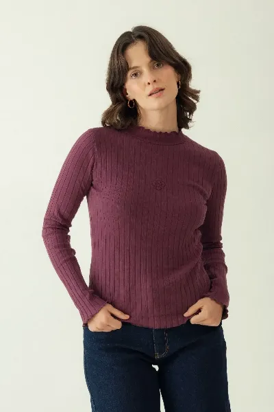 Clotsy Clotsy Damen vegan Oberteil Soho Lila