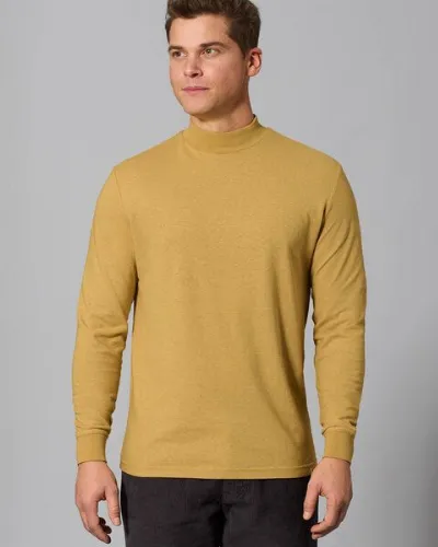 HempAge HempAge Rollkragen Langarmshirt Herren Hanf/Biobaumwolle