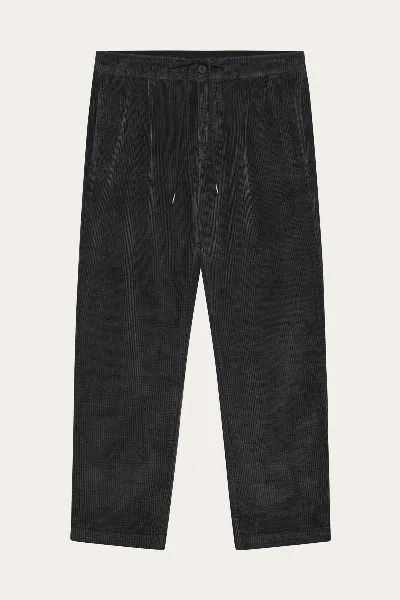 KnowledgeCotton Apparel KnowledgeCotton Apparel Herren vegan Hose Corduroy Fig Comfort Schwarz Jet
