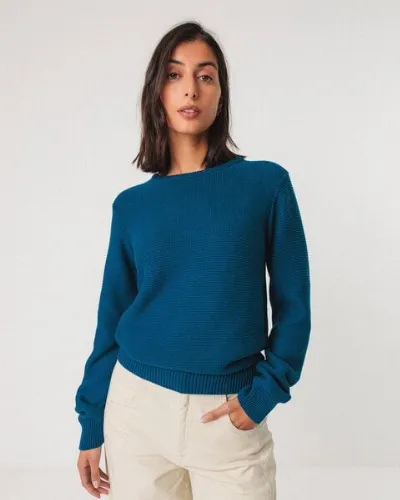 SKFK SKFK Pullover Iradi - Oxford Blue