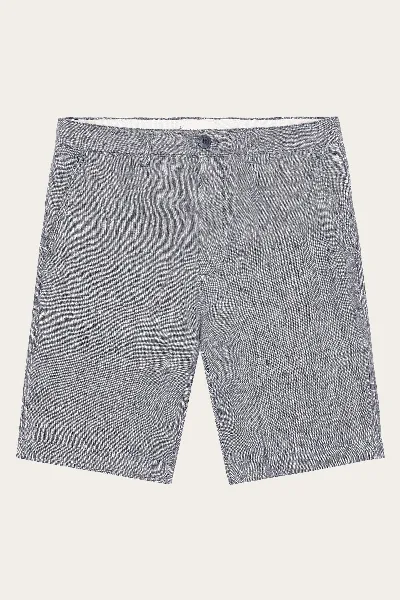 KnowledgeCotton Apparel KnowledgeCotton Apparel Herren vegan Shorts Chuck Regular Leinen Vintage Indigo