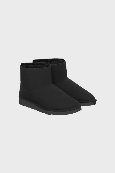 New Orchard New Orchard Damen vegan Stiefel Classic Short Anthrazit Schwarz Kristall