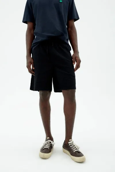 thinking mu Thinking MU Herren vegan Shorts Seersucker Bermuda Henry