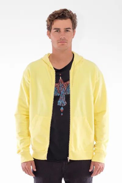 RAVENS VIEW IBIZA RAVENS VIEW IBIZA Herren vegan Hoodie Zip Ibiza Kalk
