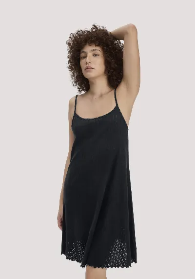 hessnatur hessnatur Damen Pointelle Nachthemd PURE COTTON aus Bio-Baumwolle