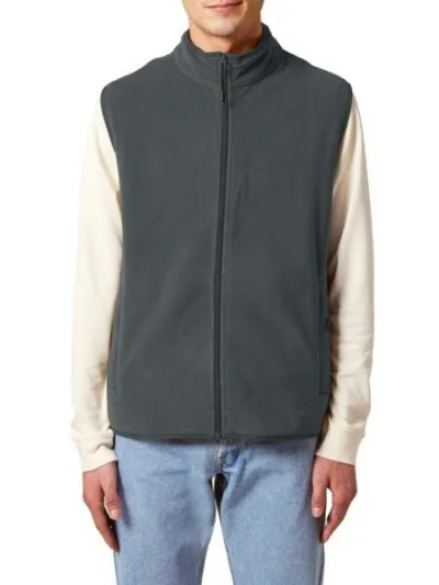 YTWOO YTWOO Herren ärmellose Basic Fleecejacke aus 100% recyceltem Polyester