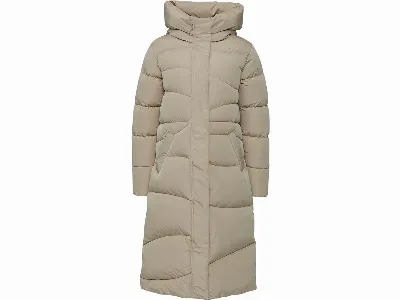 MAZINE MAZINE Damen-Steppmantel 'Wanda' mit Rippenbündchen, light taupe,