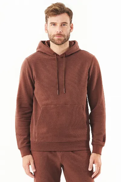 ORGANICATION ORGANICATION Herren vegan Hoodie Hoolden Kaffee