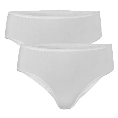 Living Crafts LIVING CRAFTS - Damen Slip, 2er-Pack - Weiß