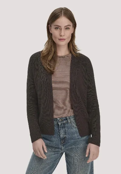 hessnatur hessnatur Damen Strick Jacke Regular aus Bio-Baumwolle - braun