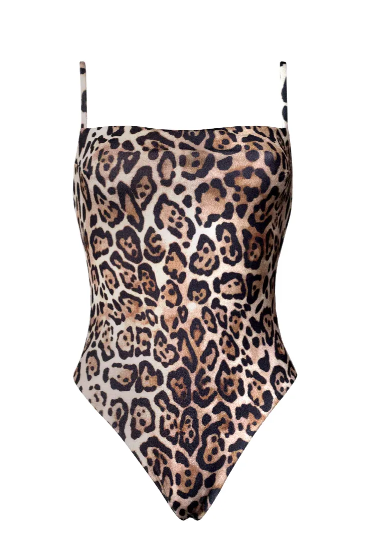Anekdot Anekdot Damen vegan Badeanzug Alba Leopard