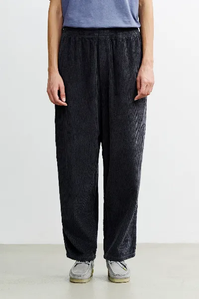 Rotholz Rotholz Damen vegan Hose Mit Weitem Bein Aus Cord Anthrazit