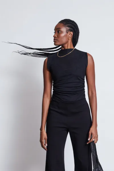 JAN N JUNE JAN 'N JUNE Damen vegan Ruffle Top Laguna