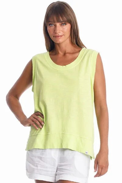 RAVENS VIEW IBIZA RAVENS VIEW IBIZA Damen vegan Top Ivy Ns Limette Gelb/Grün