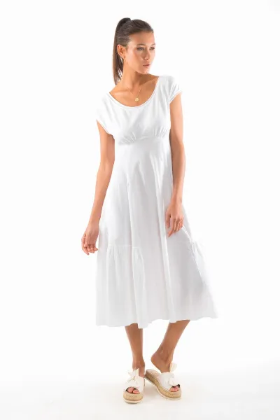 RAVENS VIEW IBIZA RAVENS VIEW IBIZA Damen vegan Kleid Anne White