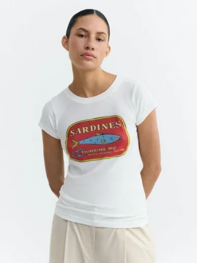 thinking mu thinking mu Damen T-Shirt - Sardinas Mirna Tee - aus Bio-Baumwolle