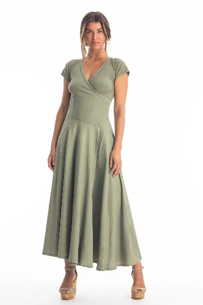 RAVENS VIEW IBIZA RAVENS VIEW IBIZA Damen vegan Kleid Veronika St Khaki