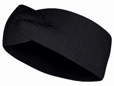 MELA MELA Bio-Damen-Stirnband 'MEENA' geknotet, schwarz
