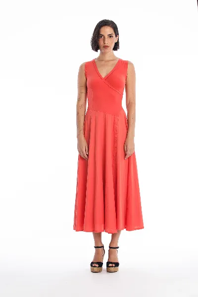 RAVENS VIEW IBIZA RAVENS VIEW IBIZA Damen vegan Kleid Veronika Ns Radiant Red