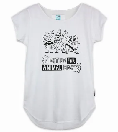 Gary Mash GARY MASH Shirt Asheville Fighting for Animal Rights aus Bio-Baumwolle