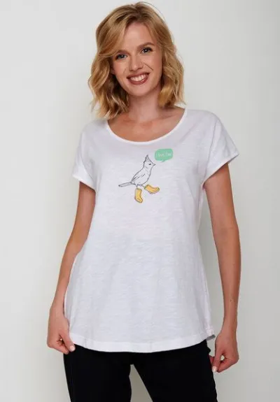 GreenBomb GREENBOMB Animal Bird Fine Cool - Sportliches T-Shirt aus Bio-Baumwolle / hochwertiger Print / GOTS / Fair & Vegan