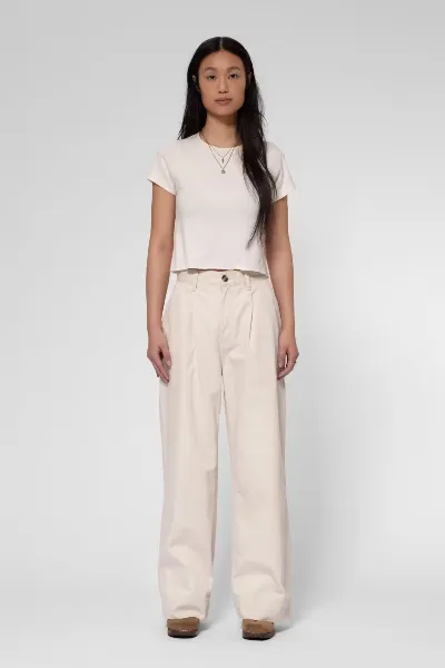 Nudie Jeans Hose Suki Workwear Sailor Off White