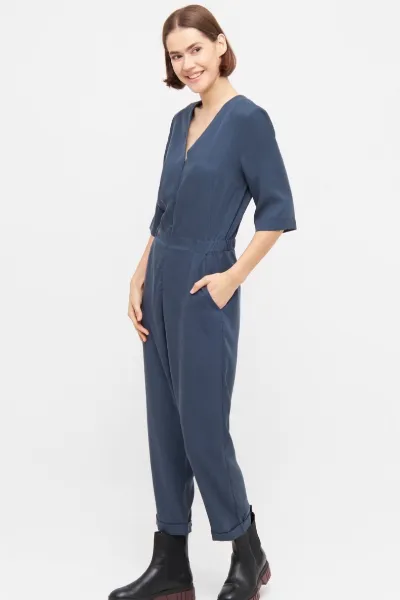 WiDDA WiDDA Damen vegan Jumpsuit Jill Smoke Blue